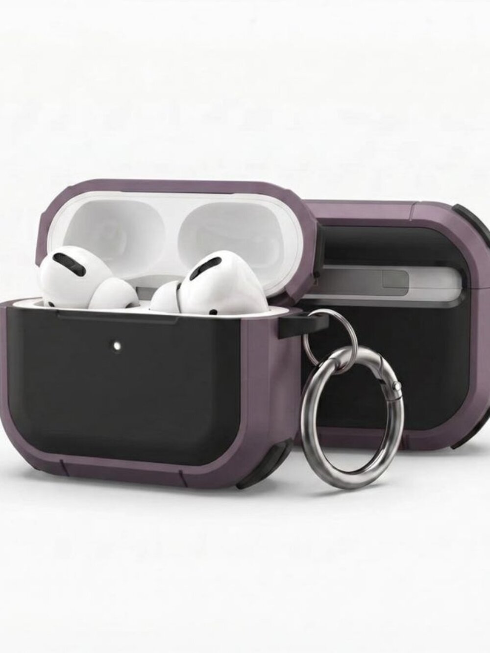 Purple AirPods Pro Heavy Duty Case - Shockproof Armor Cover